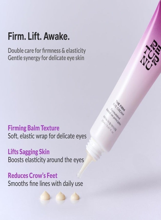 RETURNU The Firm Eye Cream, Anti-Wrinkle & Firming with Bakuchiol, Copper Peptides & Korean Thistle, Reduces Under Eye Puffiness & Fine Lines, Vegan Cruelty Free Korean Skincare (20ml / 0.67 fl. oz) - Image 4